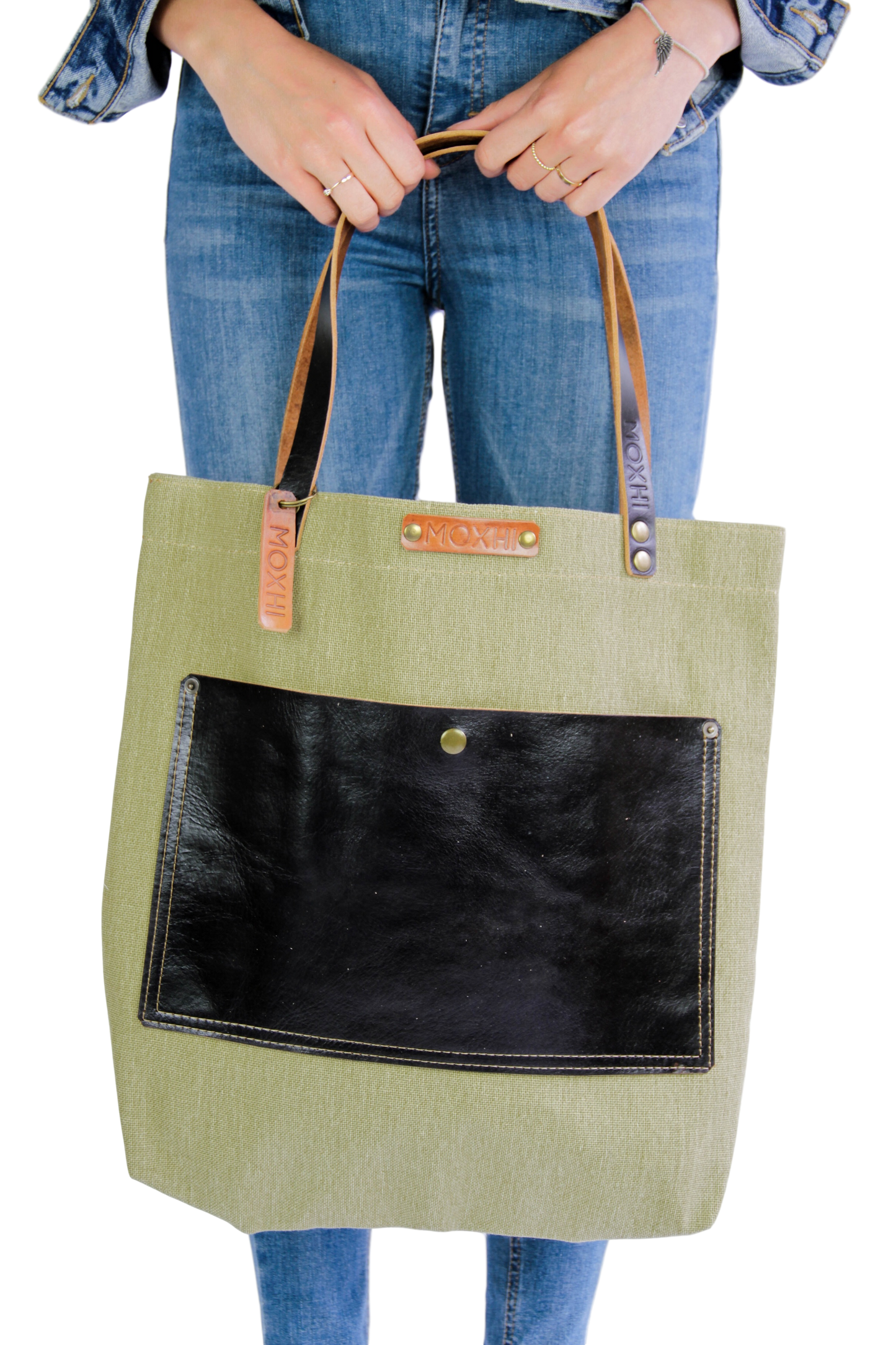 Handmade cotton shopper bag