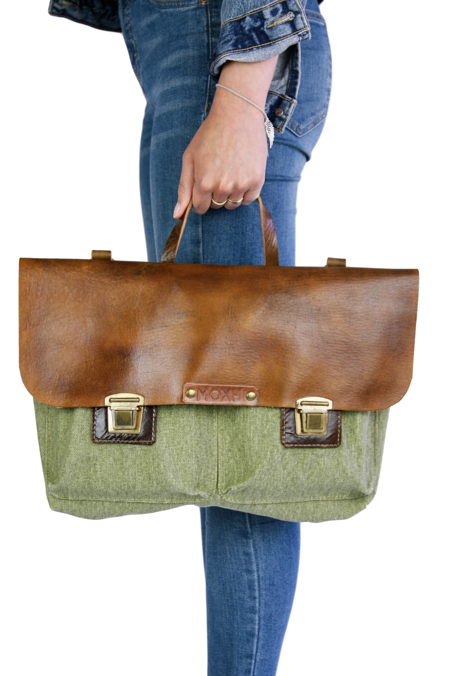 Handcrafted briefcase fair trade women
