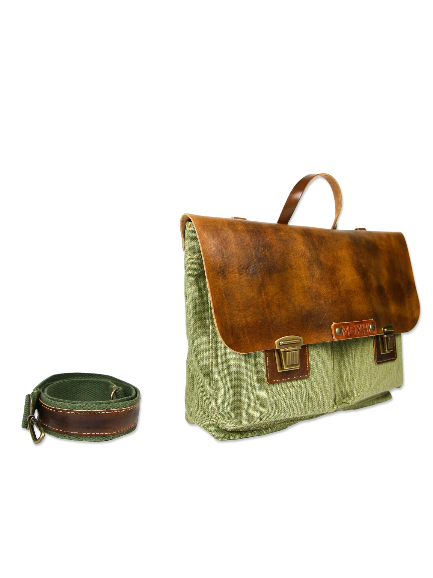 Handmade shoulder bag briefcase