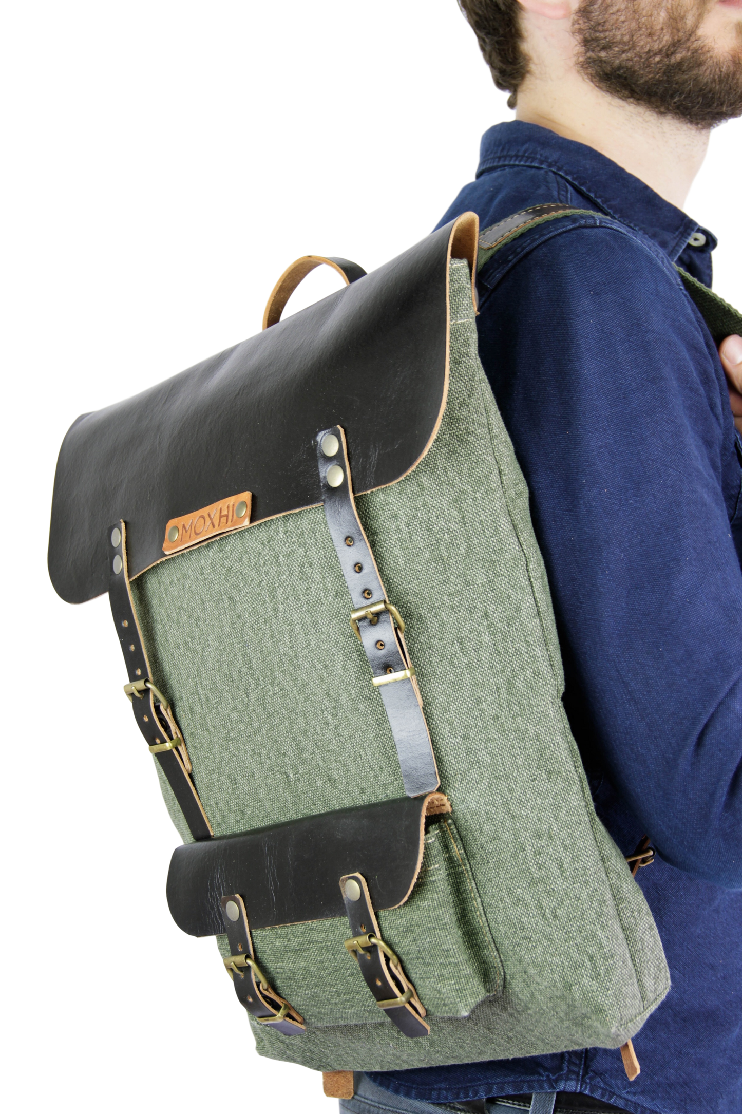 Fair trade handmade backpack men