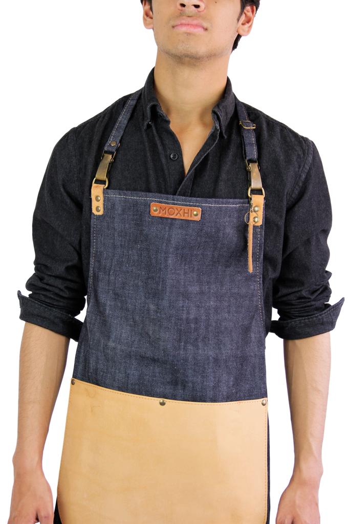 Handmade leather apron for men