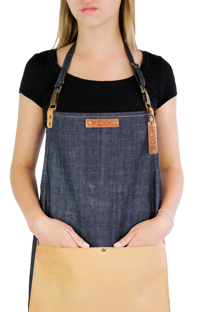 Handmade leather apron for women