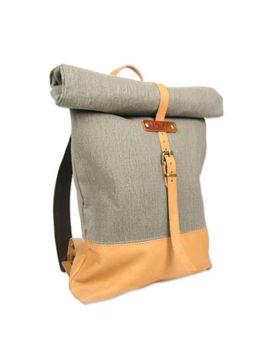 Handmade rolltop backpack