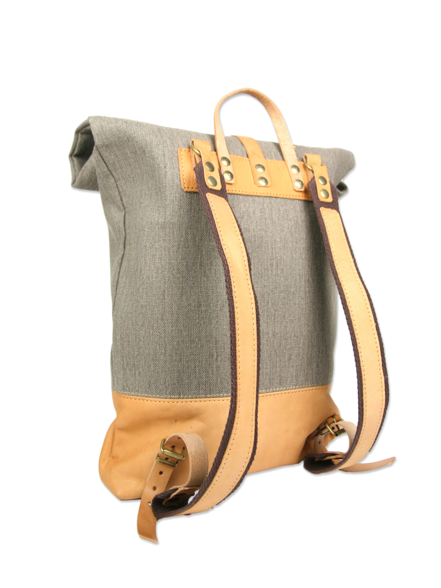 Handcrafted rolltop backpack