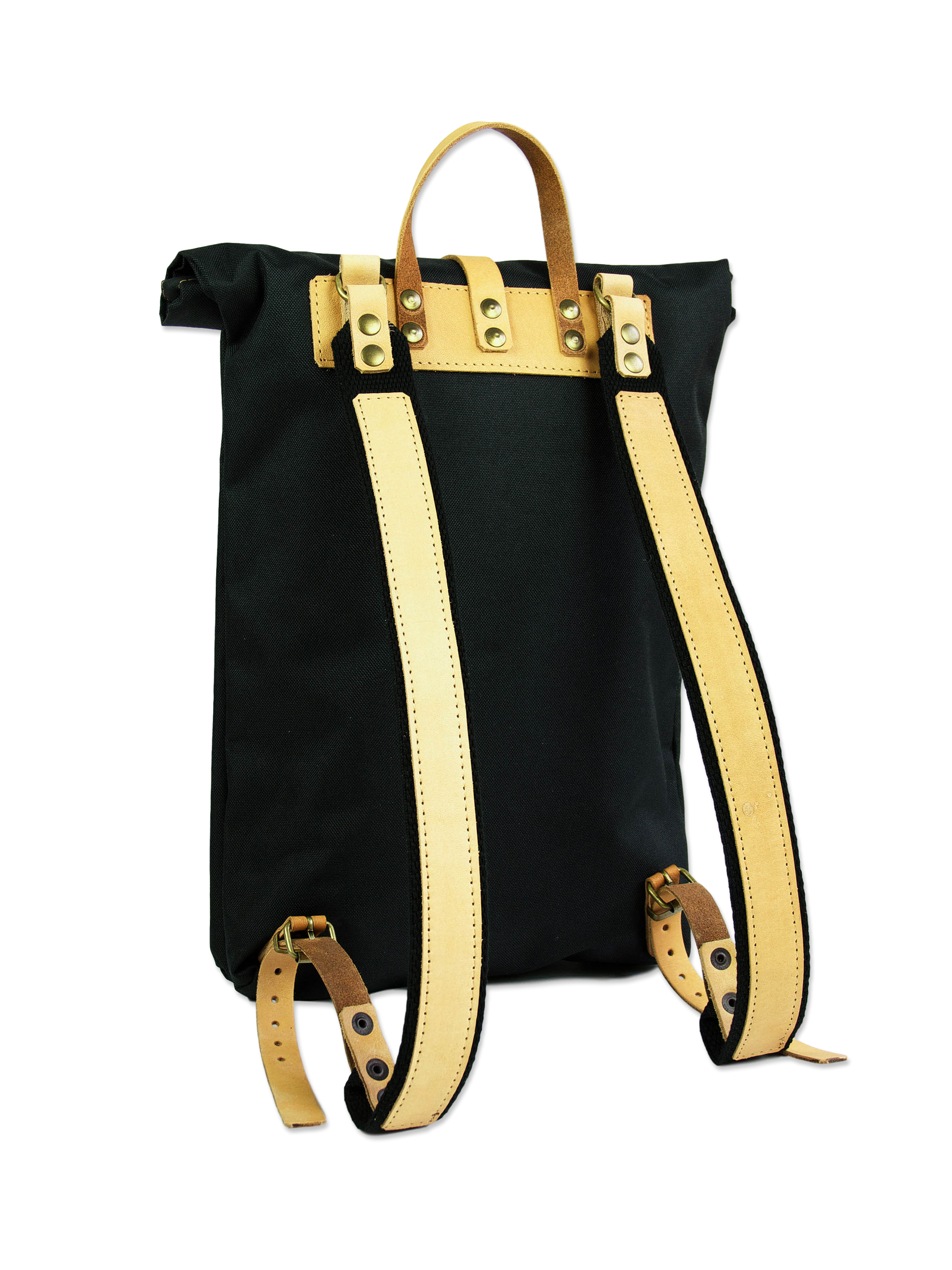 Black rolltop backpack waterproof