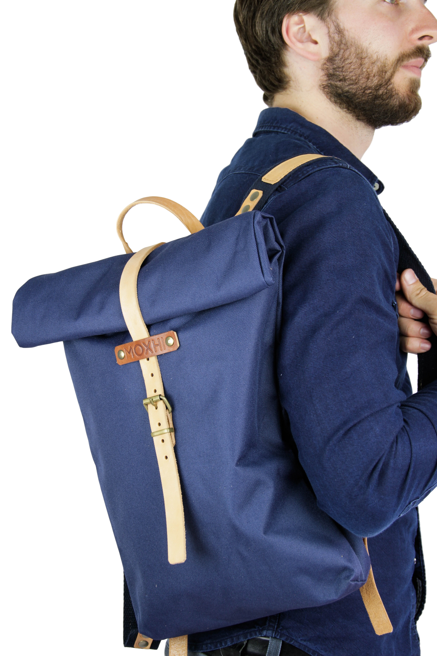 Waterproof backpack blue - men