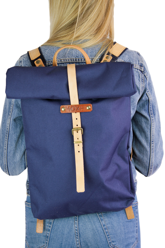 Waterproof backpack blue - women