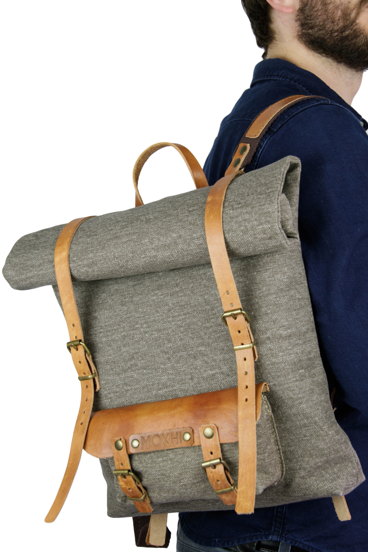 Organic rolltop backpack men