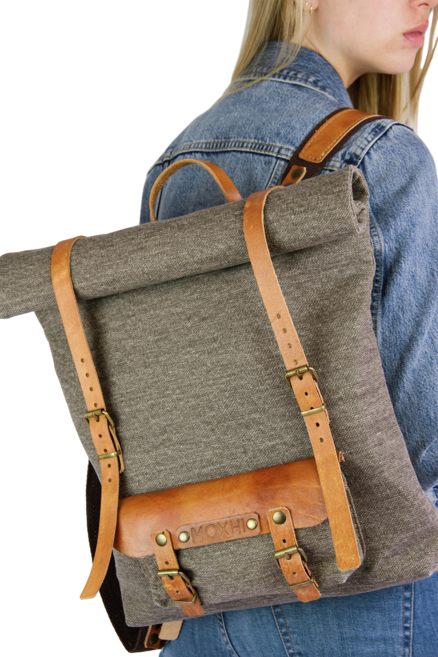 Fair trade rolltop backpack women
