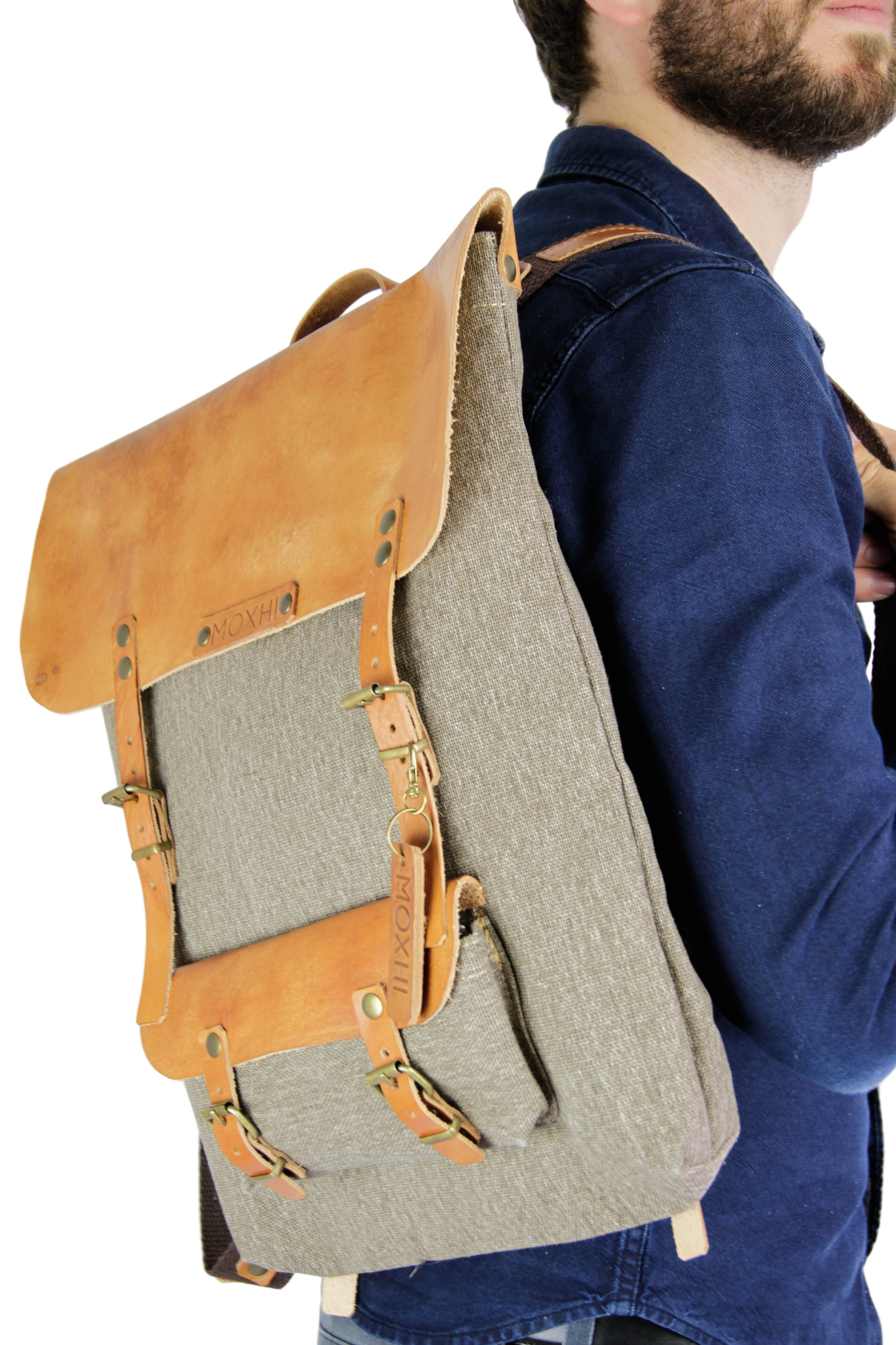 Artisanal backpack handmade men